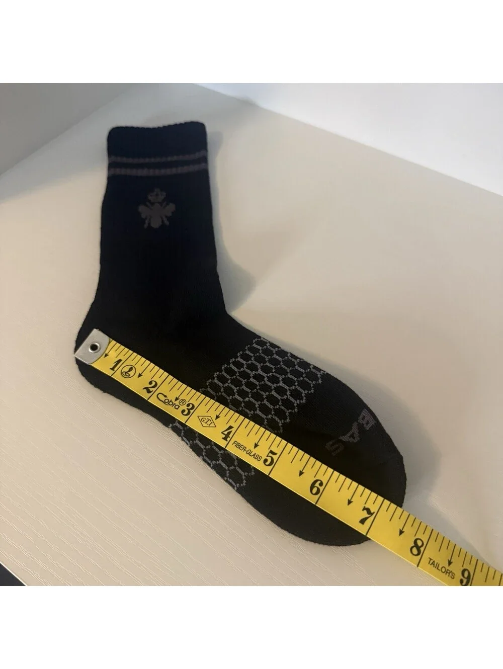 Bombas Crew Socks Size M Black Cushioned Honeycomb 3 Pair Pack NWT